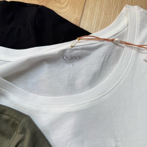 quince t-shirt white black green set - Picture 3 of 6